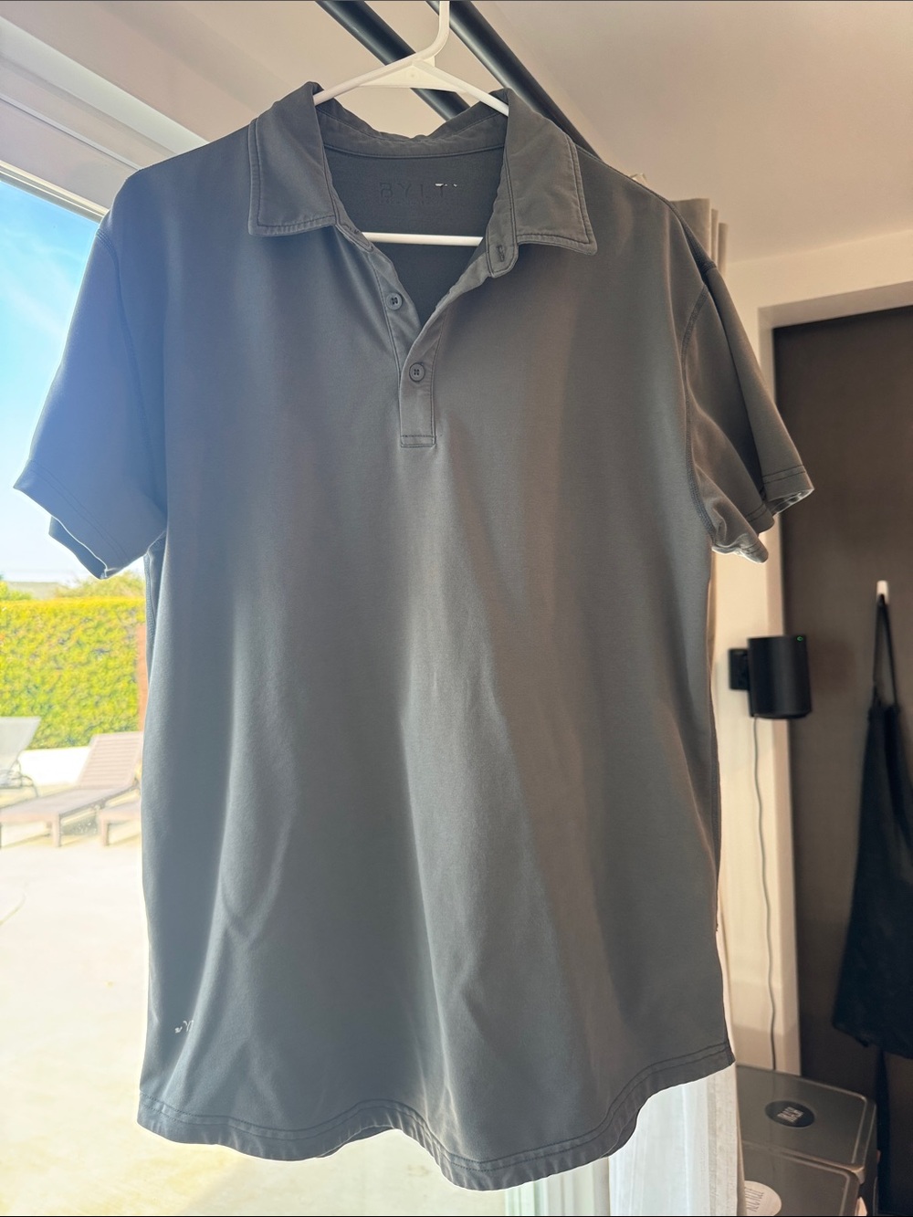 BYLT Basics Men's Short-Sleeve Polo - Charcoal Gray